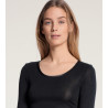 Chemise manches longues laine&soie NOIR