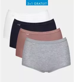 Sloggi Basic+ Maxi Lot de 4 Multicolore