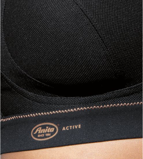 Soutien-gorge sport Extreme Control Noir Doré