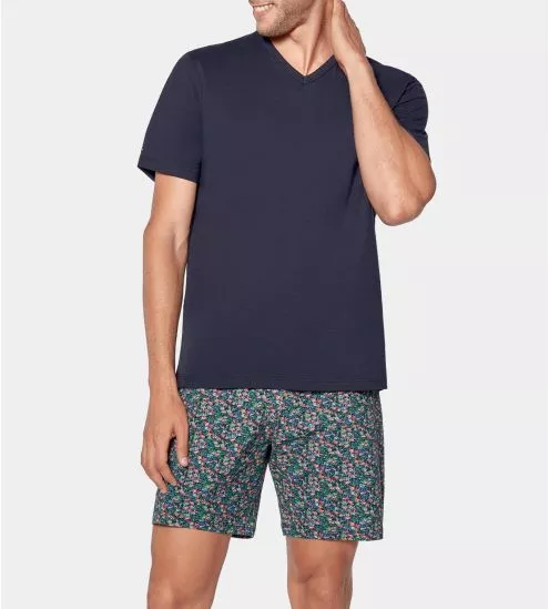Pyjama court pour Homme Pelouse Marine