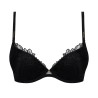 Soutien-gorge à coques Push-up Adorable en Sexy Noir