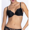 Soutien-gorge à coques Push-up Adorable en Sexy Noir