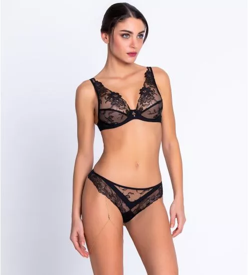 Soutien-gorge Glam Couture Adorable en Sexy Noir