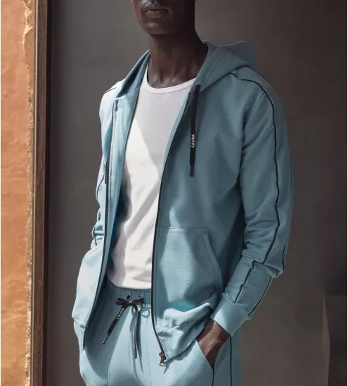 Veste zippée RMX Lounge Leisure Niagara Blue