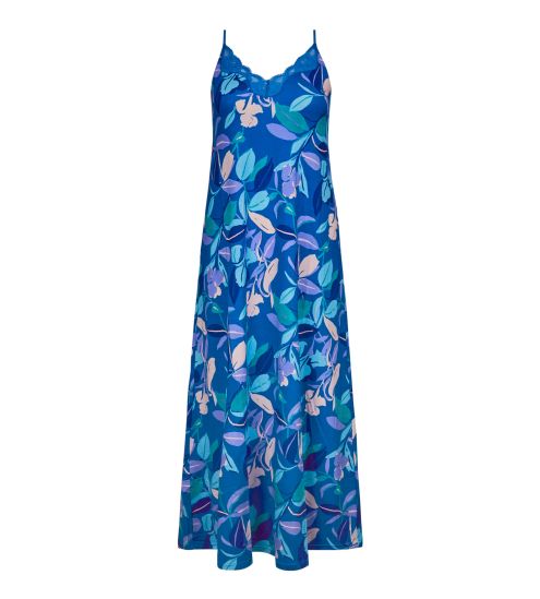 Robe de nuit longue Échappée Nature Bleu Nature