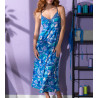 Robe de nuit longue Échappée Nature Bleu Nature
