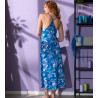Robe de nuit longue Échappée Nature Bleu Nature