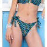 Slip de bain à lacets LA VAGABONDE Pois Soleil