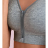 Brassière zippée post mastectomie Lynn Nuances de Gris