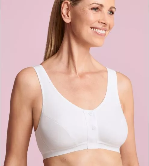 Soutien-gorge post opératoire en coton ISRA blanc