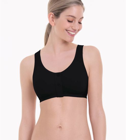 Soutien-gorge sans armatures postop NOIR