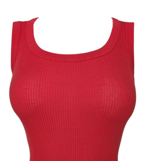 Débardeur en coton précieux côtelé Dalia