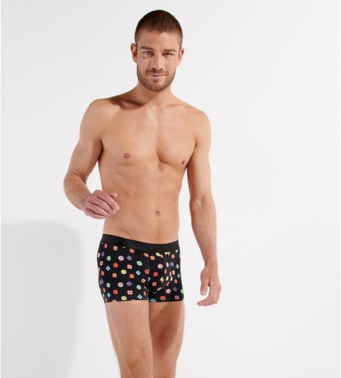 Boxer en modal imprimé parasols FABIAN Black Print