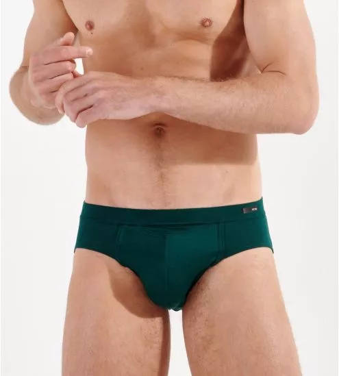Slip en Lyocell avec ouverture HO1 TENCEL SOFT Dark Green