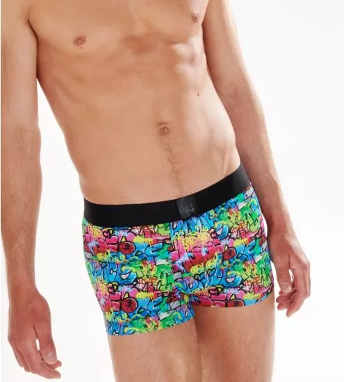 Boxer en microfibre imprimée GRAFFITI WALL Multico Print