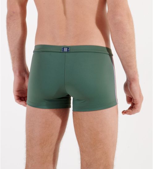 Maillot de bain boxer NAUTICAL CUP vert kaki