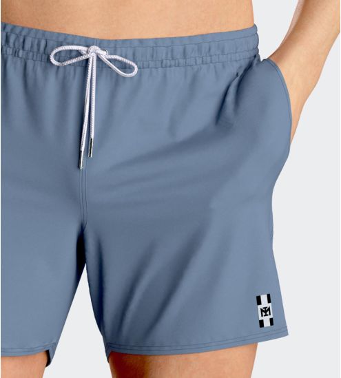 Short de bain uni Cienfuegos Bleu