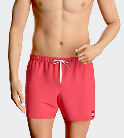 Short de bain uni Cienfuegos Corail
