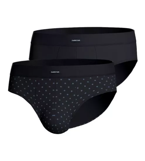 Lot de 2 slips Ceinture Confort Marine