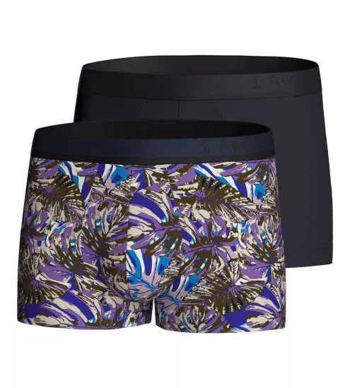 Lot de 2 boxers en lyocell Lila/Navy Blue
