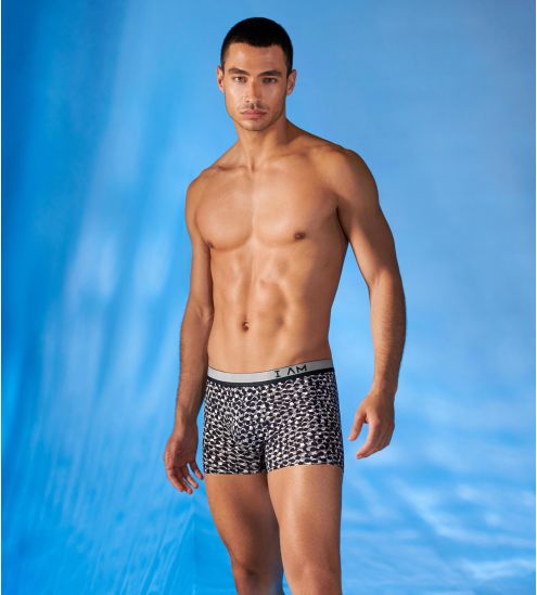 Lot de 2 boxers en Lyocell Navy White/Navy