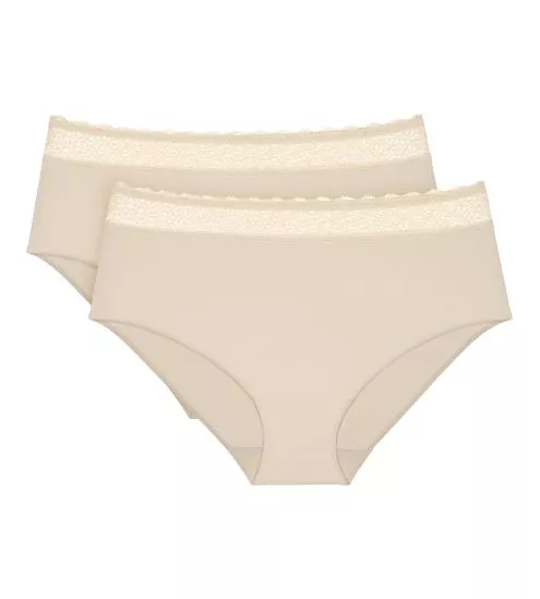 Lots de 2 culottes hautes Feel of Modal Creamy Dream