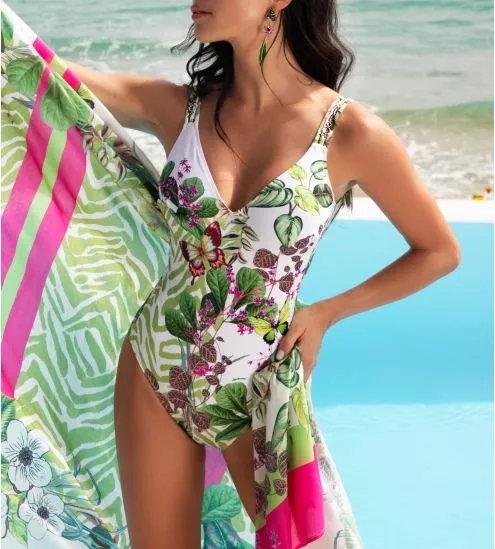 Maillot de bain 1P Envolée Tropicale Lumière Tropicale