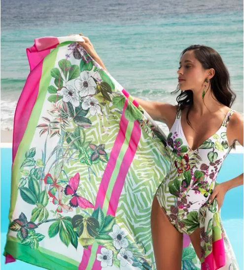 Paréo Envolée Tropicale Lumière Tropicale