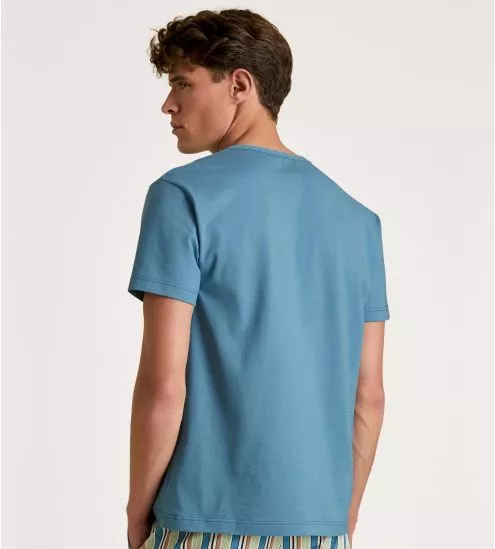 T-shirt à manches courtes pour homme Cascade Blue