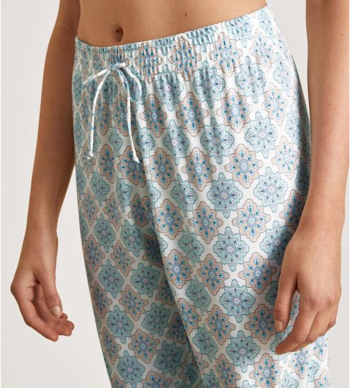 Pantalon corsaire d'intérieur pour femme Glacier Blue
