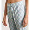 Pantalon corsaire d'intérieur pour femme Glacier Blue