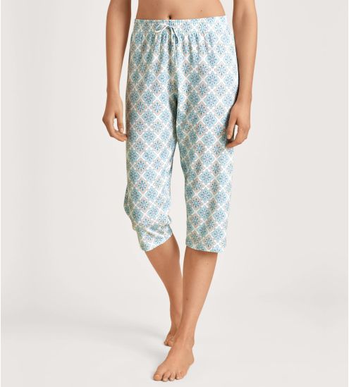 Pantalon corsaire d'intérieur pour femme Glacier Blue