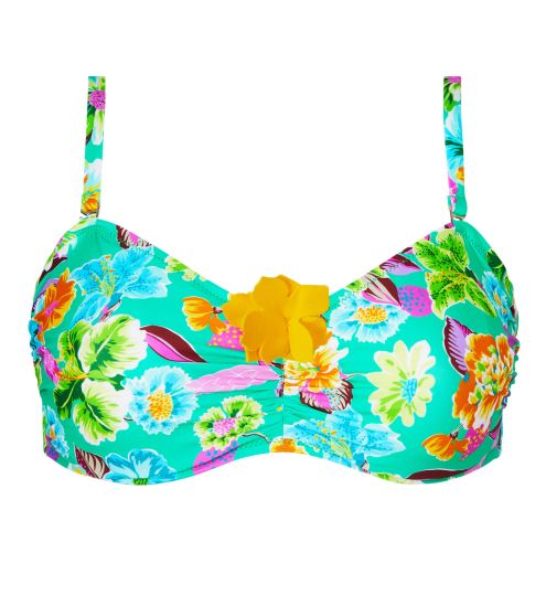 Haut de biniki bandeau souple La Feminissima Vert Emeraude