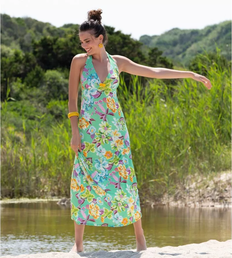 Robe longue La Feminissima Vert Emeraude