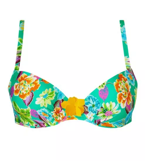 Haut de maillot de bain à coques La Feminissima Vert Emeraude