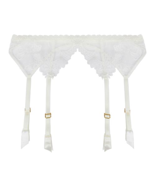 Porte-jarretelle Princesse Iris Écru Nacre