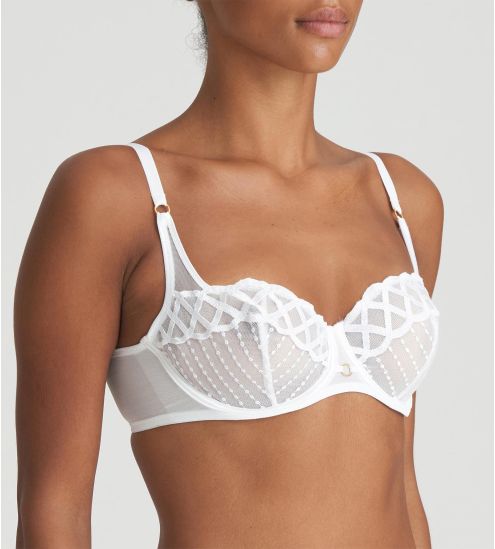 Soutien-gorge balconnet corbeille Jhana Blanc