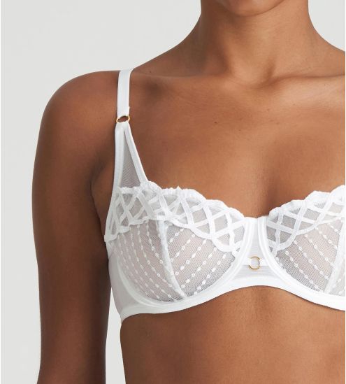 Soutien-gorge balconnet corbeille Jhana Blanc