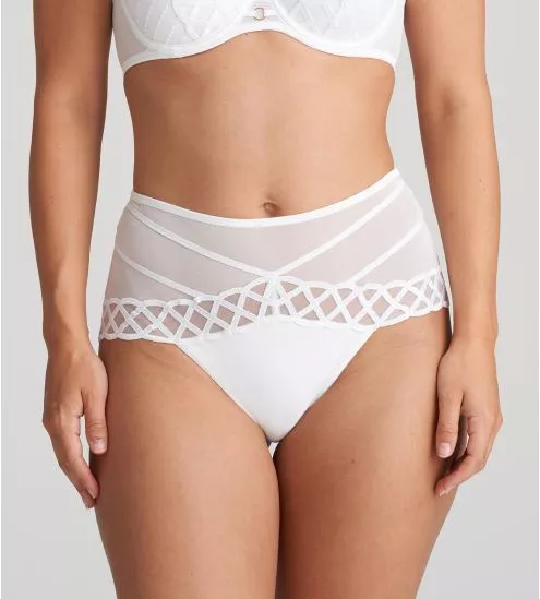 Culotte sexy taille haute retro Jhana Blanc