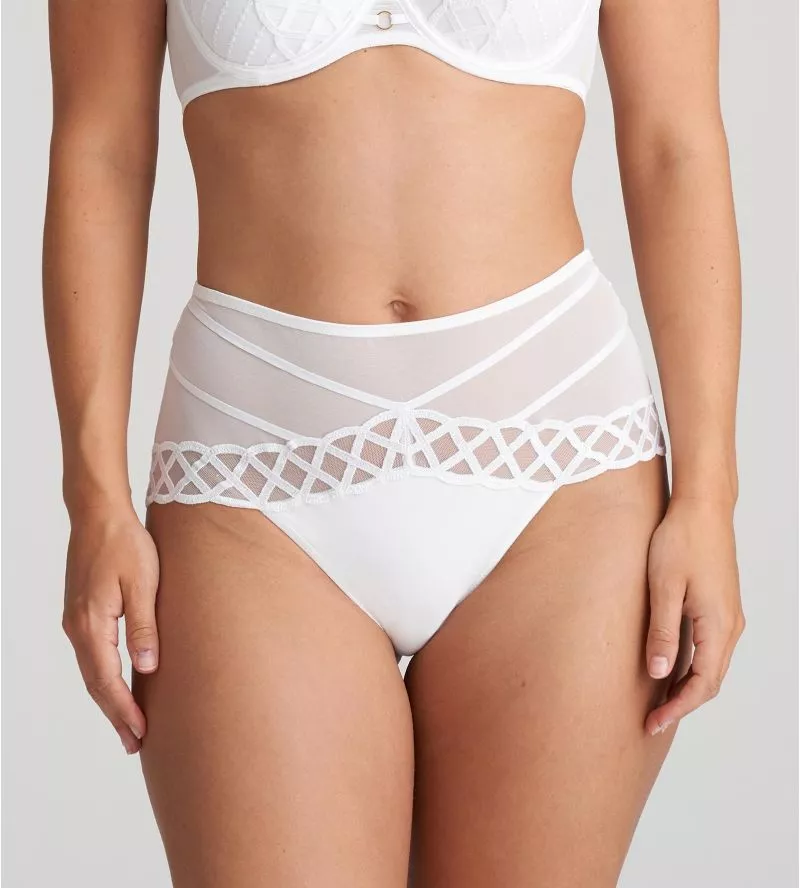 Culotte sexy taille haute retro Jhana Blanc