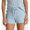 Short pour femme côtelé Mix and Match Bleu