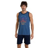 Pyjama court pour homme Bleu