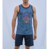 Pyjama court pour homme Bleu
