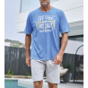 Pyjama court pour homme Bleu