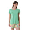 Pyjama court pour femme Vert Tropic