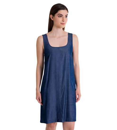 Robe sans manches Bleu Jean