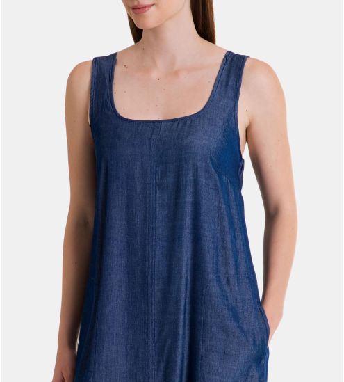 Jean blue sleeve dress