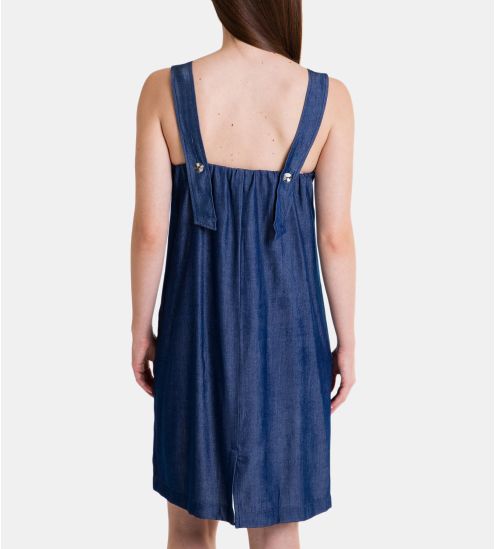 Robe sans manches Bleu Jean