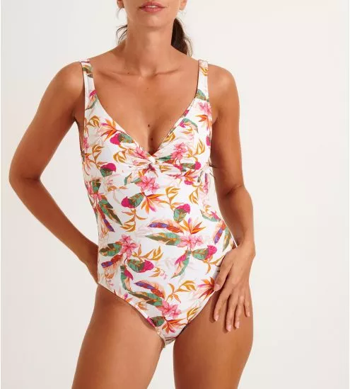 Maillot de bain 1p armatures Barberia Ecru