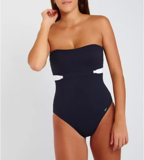 Maillot de bain 1p bandeau mousse Tamarindo Marine